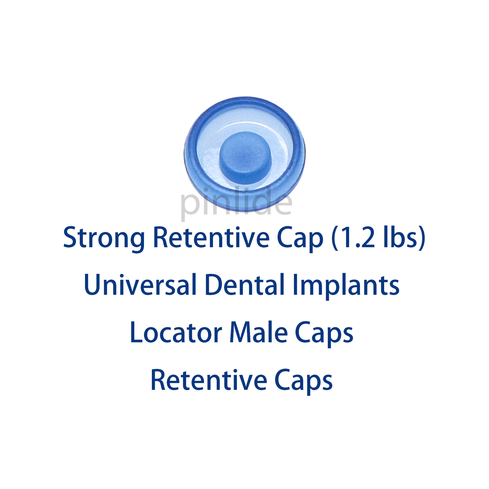 5Pcs/set Dental Universal Overdenture Male Caps Kit Metal Housing Retention