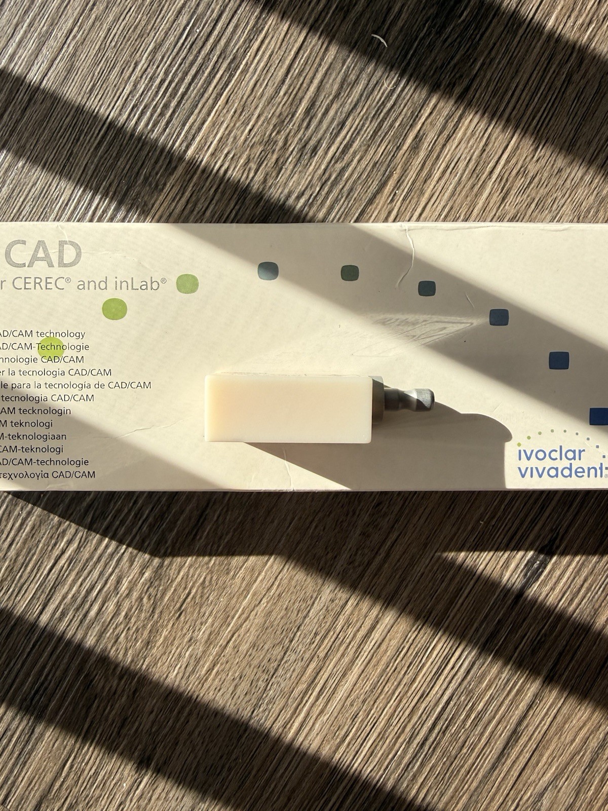 Ivoclar Telio CAD LT BL3 B40L TEMP Refill Block for Cerec and inLab Mill