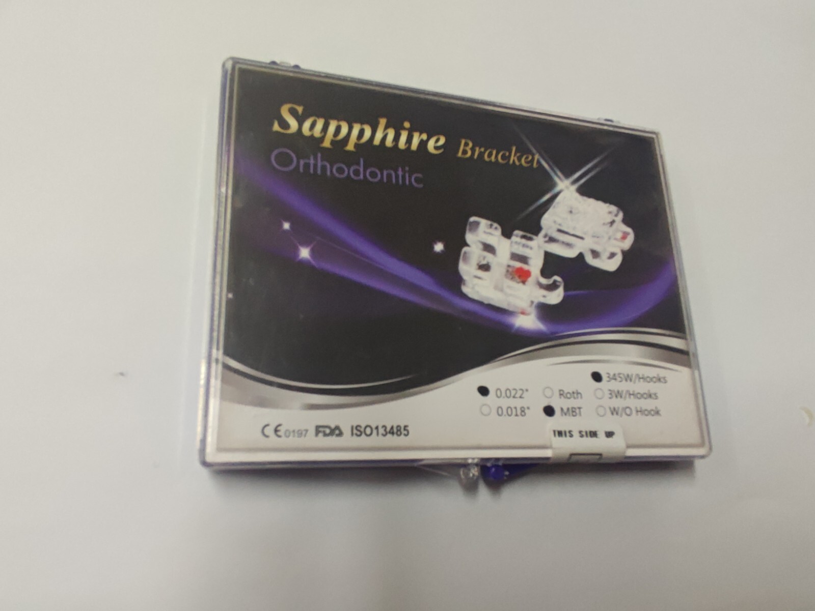 Dental Sapphire Brackets Braces Mini Mbt 022 345 With Hooks