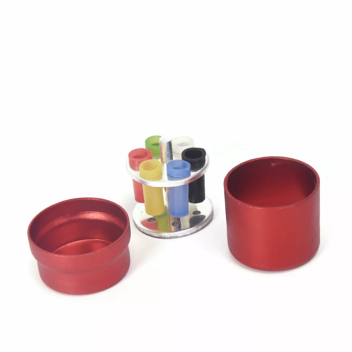 Dental Multifunction Disinfection Box Holder Endo Files Gutta 6 Holes Organizer