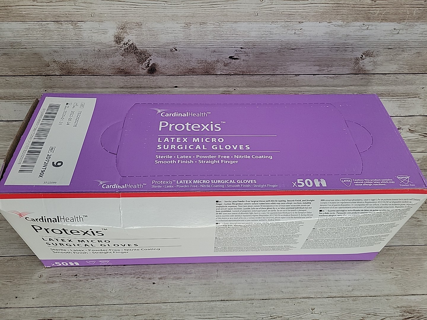 Protexis Latex Micro Surgical Gloves Sterile *Dented Box* Size: 9 *See Dates*