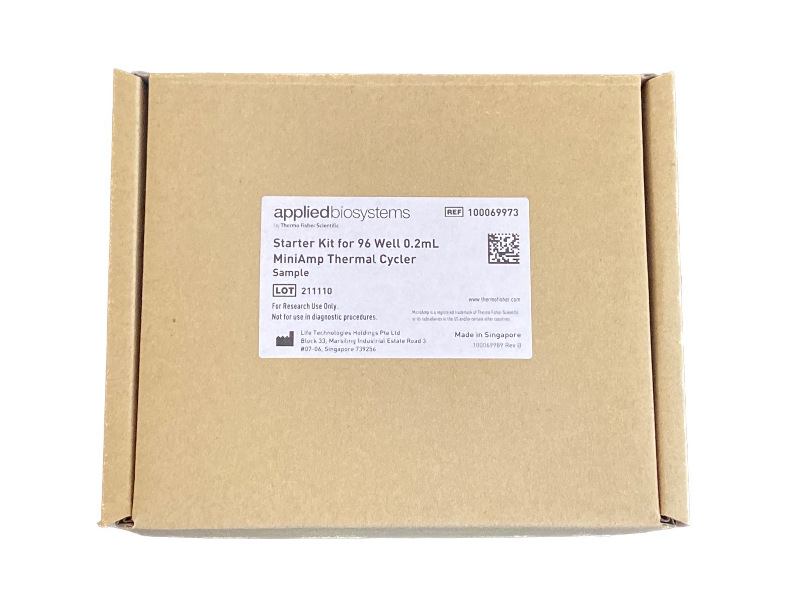 APPLIED BIOSYSTEMS 96-Well 0.2mL MiniAmp Thermal Cycler Starter Kit 100069973