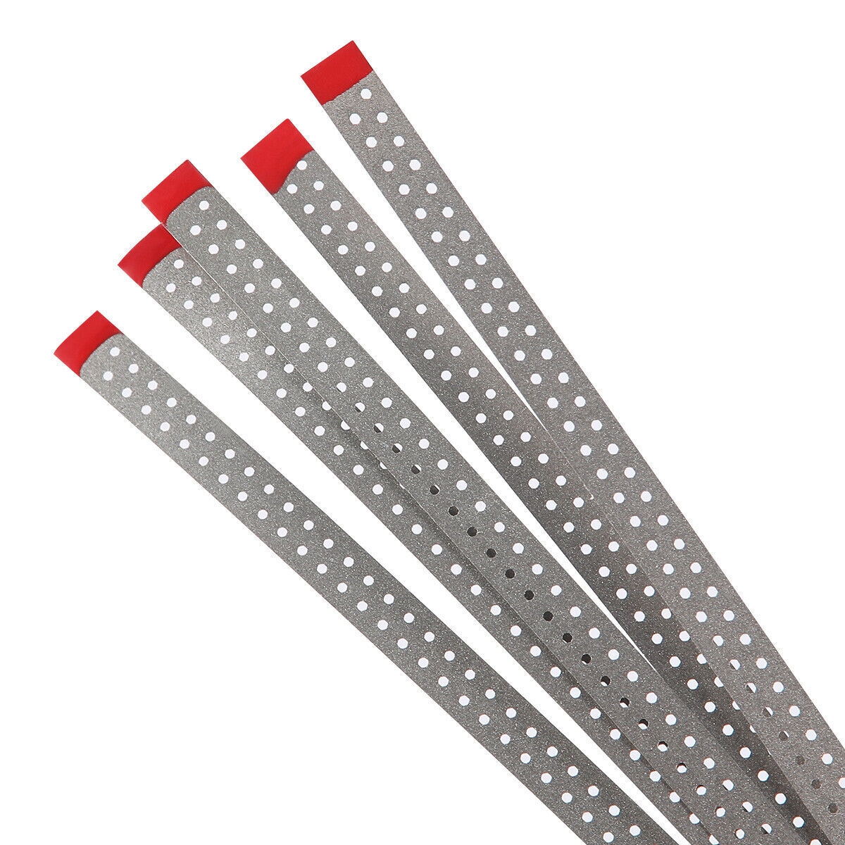 Dental Stainless Steel Polishing IPR Strips Saw Diamond Sand Single Side w Hole