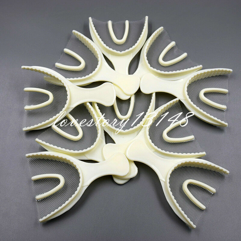 Dental 100Pcs Large Full Arch Disposable Bite Registration Tray Impression Trays