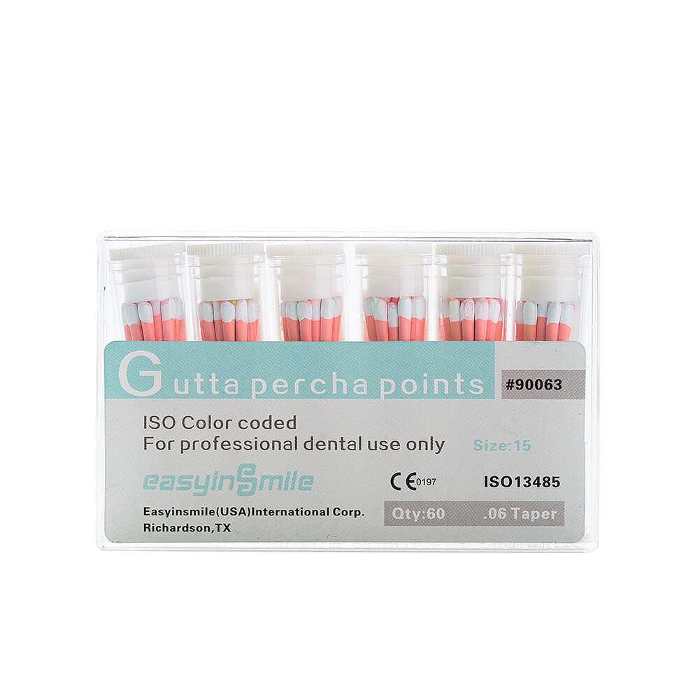 EASYINSMIL1Box Gutta Percha Points Endodontic .02/.04/.06 Taper For Dental Endo