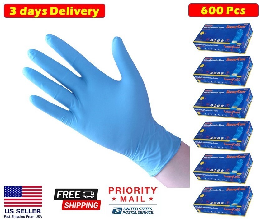 Nitrile Gloves Medical Examination Powder Free – Large (600 pcs)