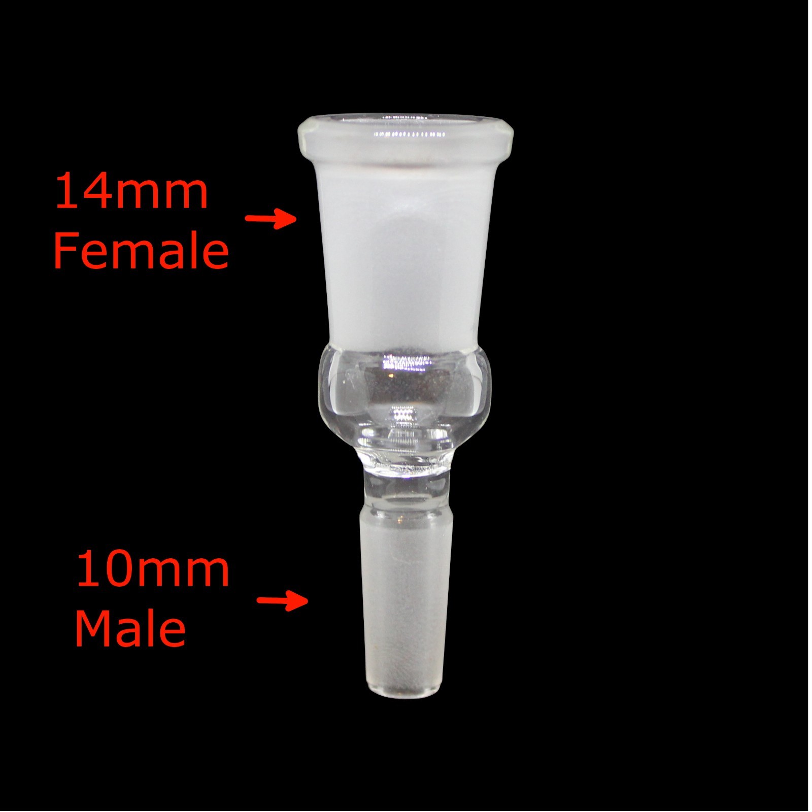 17 Piece Assorted Bulk Glass Adapters (18mm, 14mm, 10mm) (Male And Female)