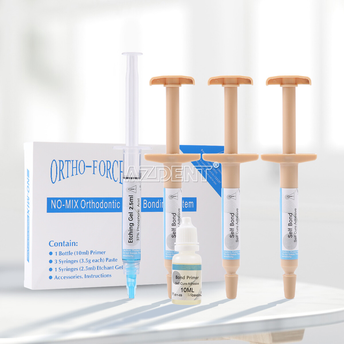 Dental Orthodontic Adhesive No-Mix Bonding Resin Light Cure Kit Blue/no-mix Mini