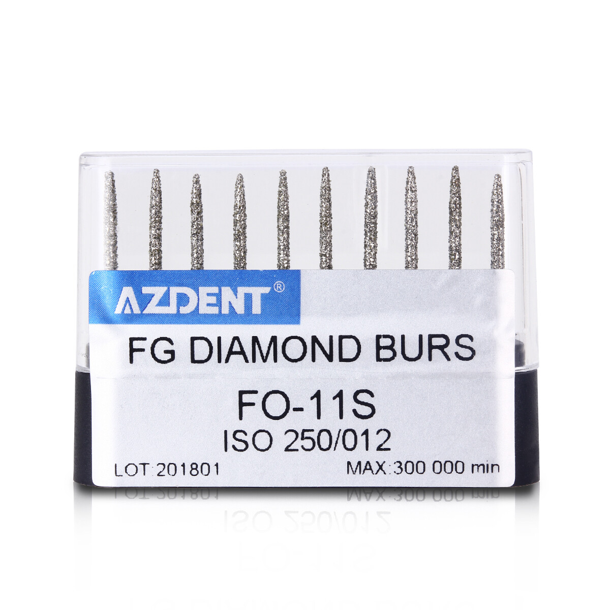 10 PCS Dental Super Coarse Diamond Burs Drills FO-11S for High Speed Handpiece