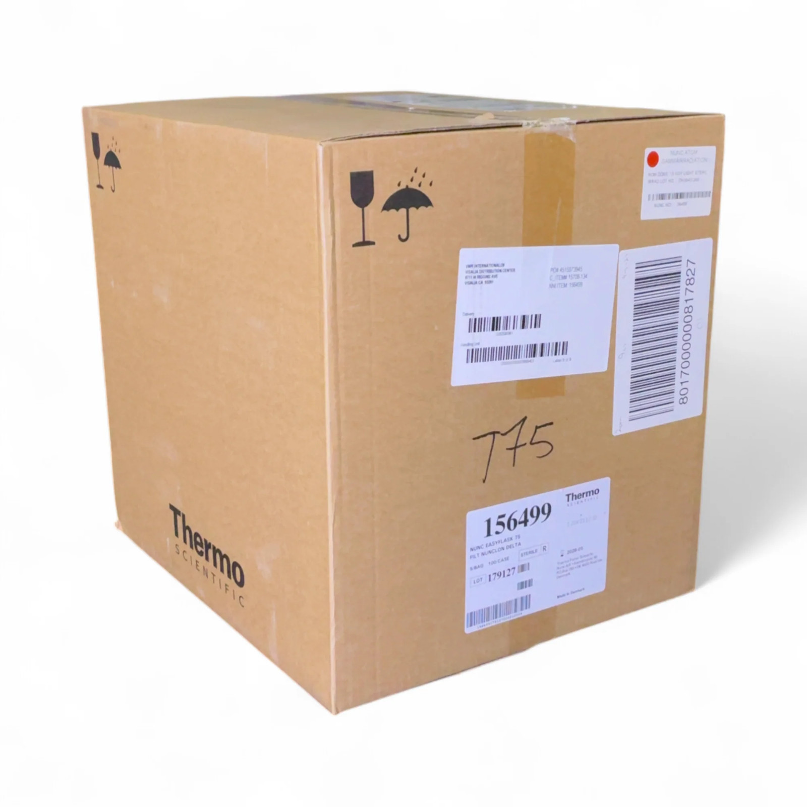 Thermo Scientific 156499 Nunc Culture Easy Flask 75 Filter Cap NEW Exp 2028 BO!