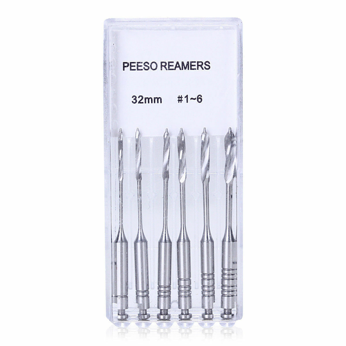 6 Pc Dental Endodontic Engine Use Peeso Reamers Files Reamers Drill Burs 28/32mm
