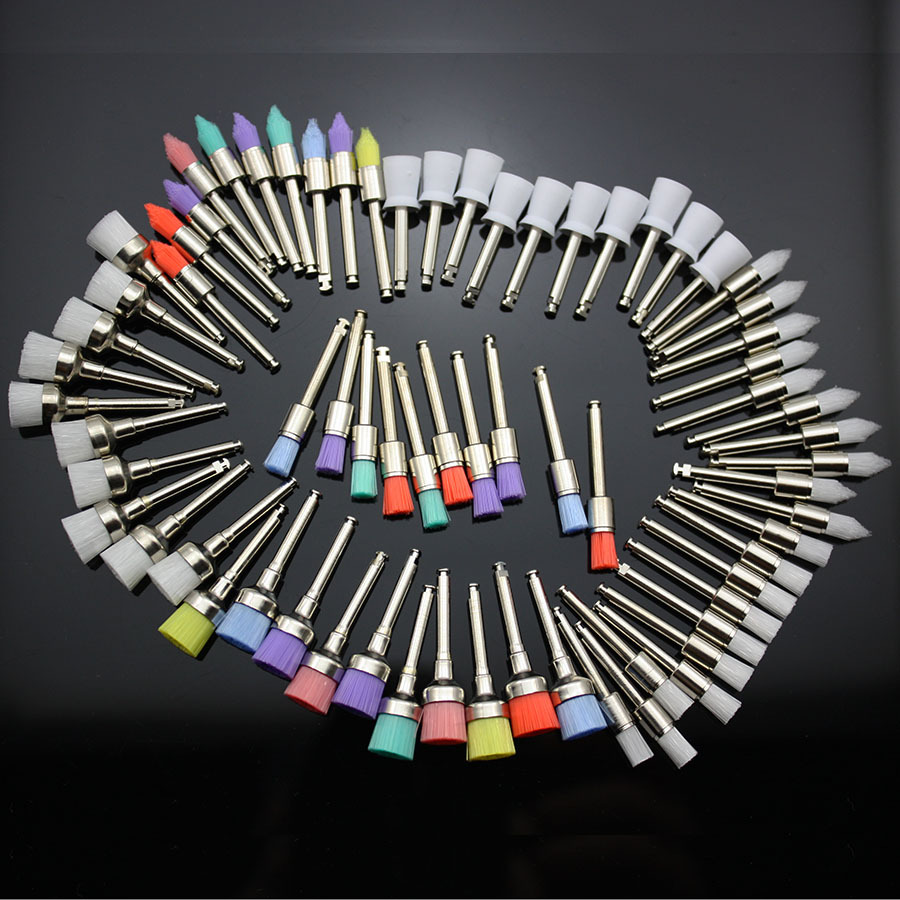 NEW 350 PCS Dental Prophy Brush Cup Polishing Polisher 7 Mixed Types