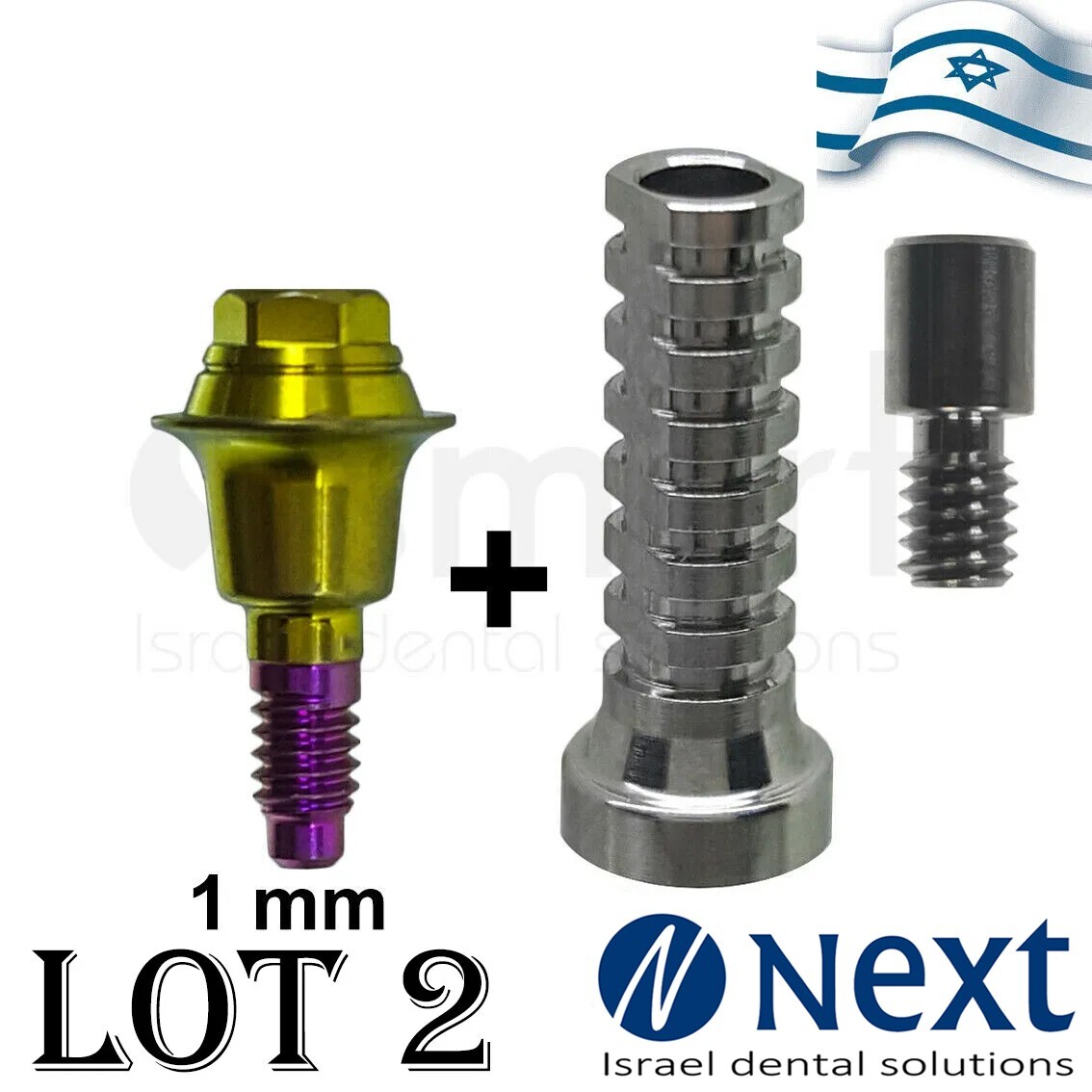 Lotx2 MIS conical V3 C1 SP Straight Multi Unit titanium sleeve 1m