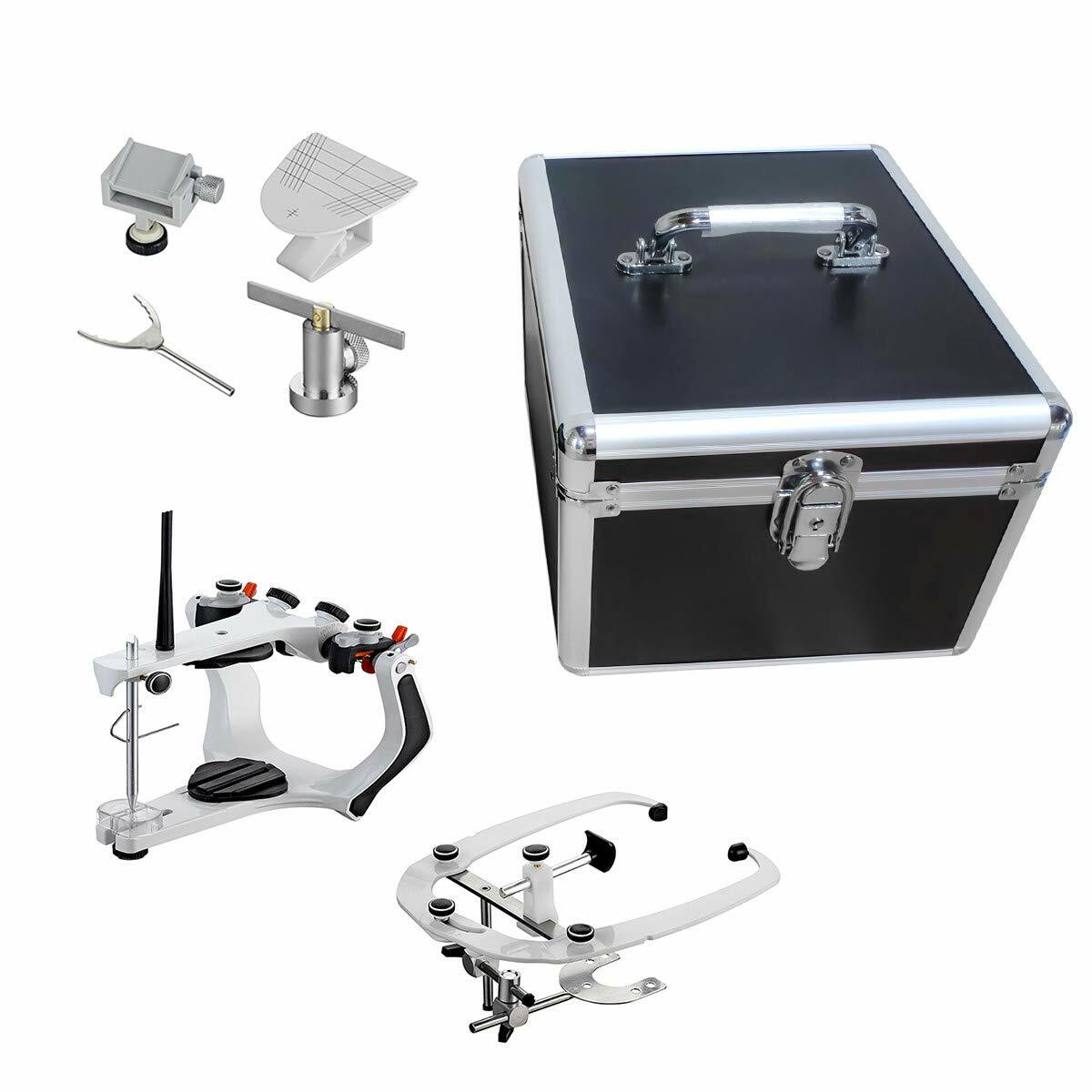 Dental Lab A7 PLUS Type Semi-Adjustable Articulator with Face Bow & Carry Case