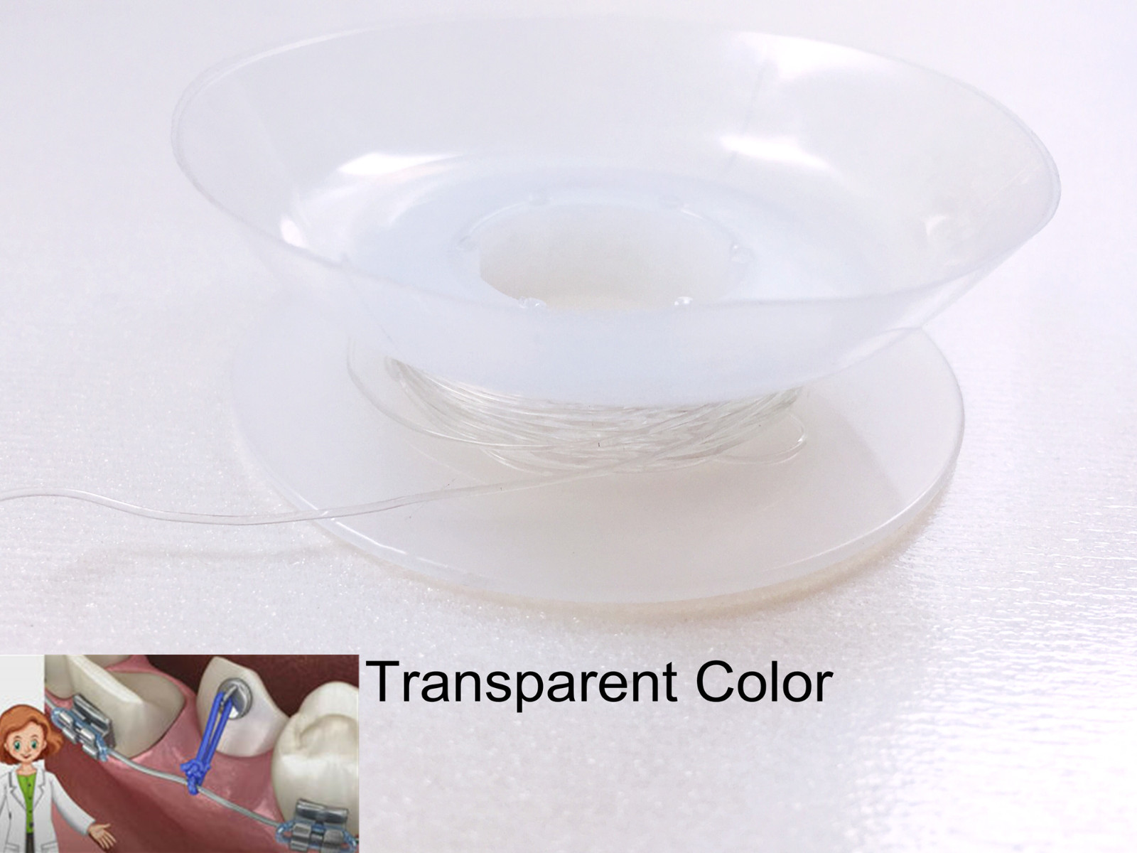 2Rolls Dental Orthodontic Elastic Power Tube Orthodontic Solid Thread 5 Colors