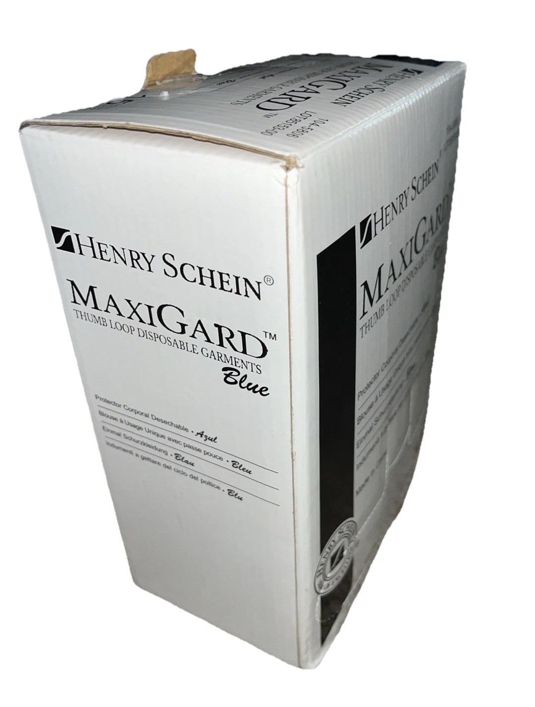 Henry Schein MaxiGard Blue Thumb Loop Disposable Garments -15 Blue 104-5806 H1