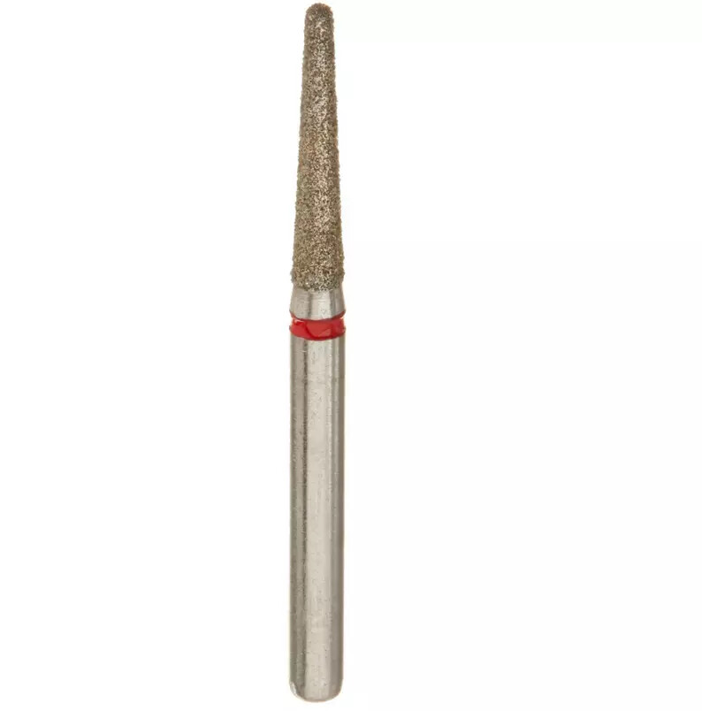10Pcs Dental Pointed Football Taper Coarse Grit Diamond Bur FG Burr Modify Round