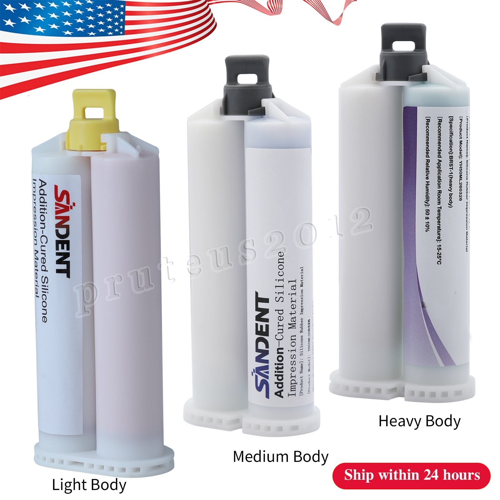 LIGHT MEDIUM HEAVY Body Impression Material Dental VPS FAST SET