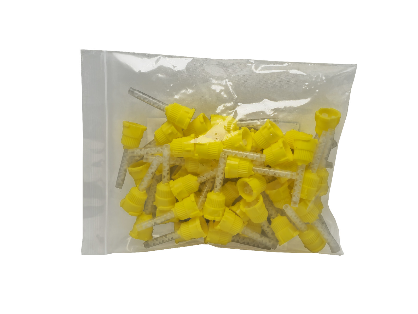 Original T-Style Mixing Tips Yellow 4.2mm Approve New 50 tips/ bag