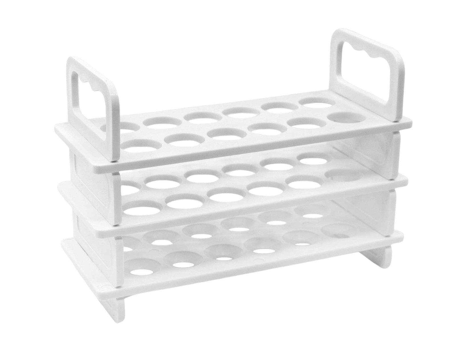 Test Tube Rack – 18mm x 12 Tube Capacity – Polypropylene Plastic – Autoclavable