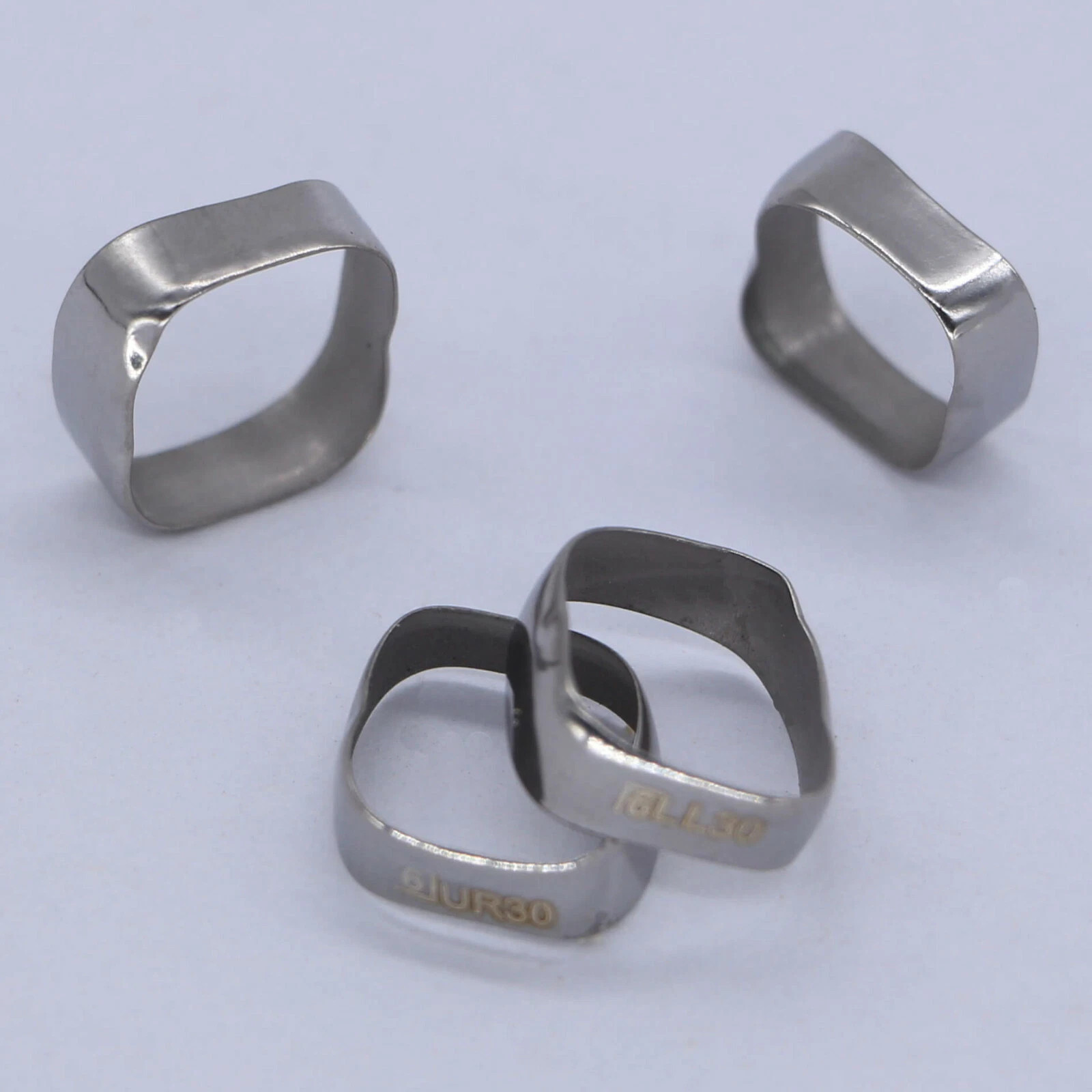 40Pcs Dental Plain Band Orthodontic Bands 1st Molar Steel Dental Bands Roth/MBT
