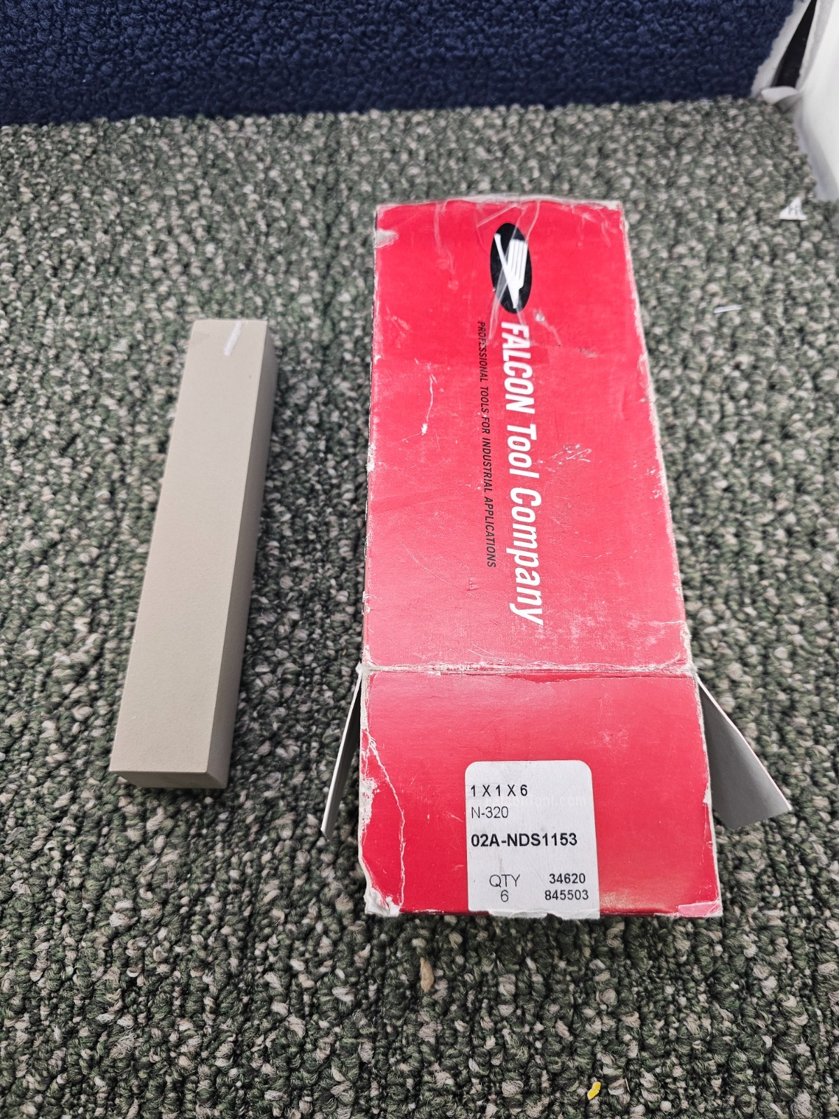 (QTY 6) Falcon Tool Company 02A-NDS1153 Aluminum Oxide Abrasive Polishing Stones
