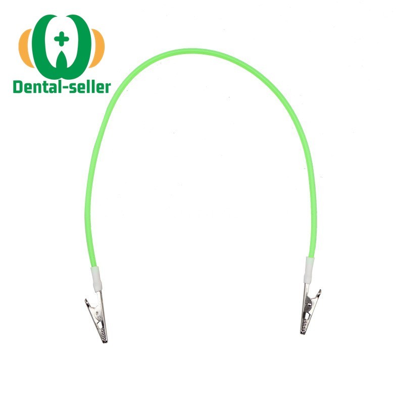 5Packs Dental Bibs Clip Napkin Holders Chain Silicone Double End Assorted Colol