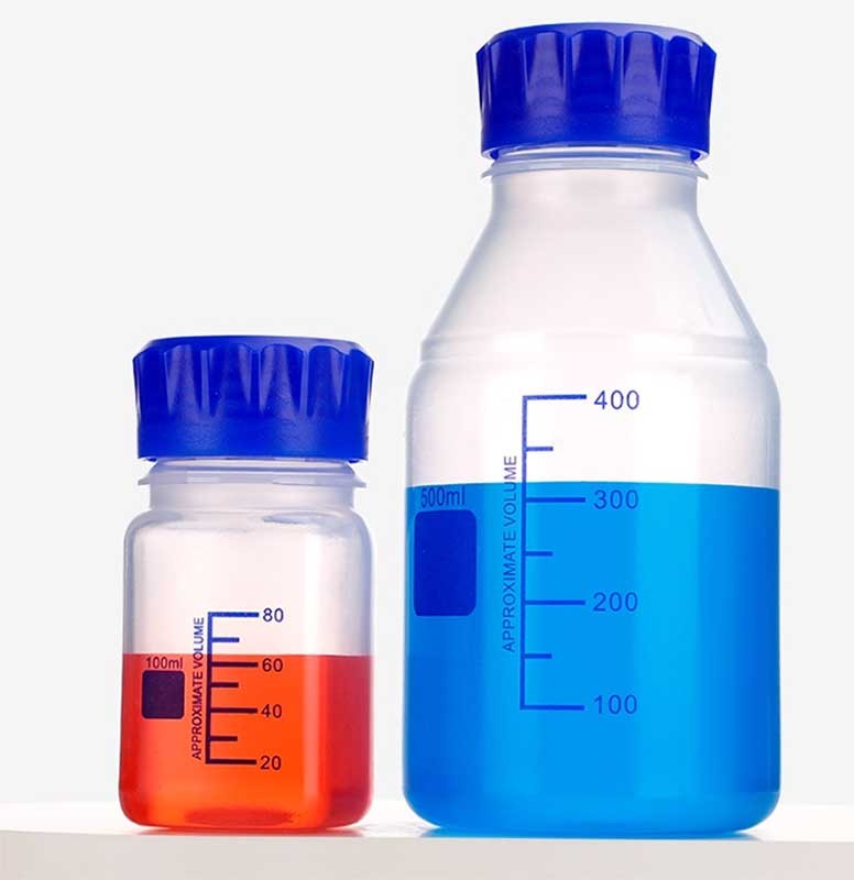 Plastic Sampling Bottle, Reagent Storage, PP Material, Strong Seal, Lab Bottle