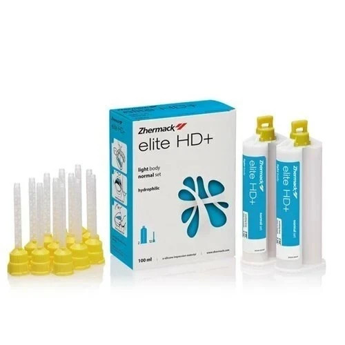Zhermack Elite Hd+ Light Body Normal Set Cartridge 50ml Base + 50ml Catalyst f.s