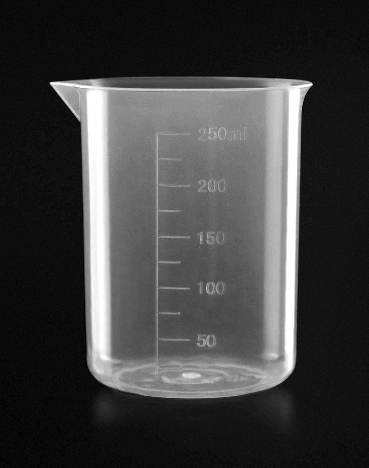 12pc 250ml Plastic Lab Beakers Polypropylene Autoclavable Raised Grads Spout Kit