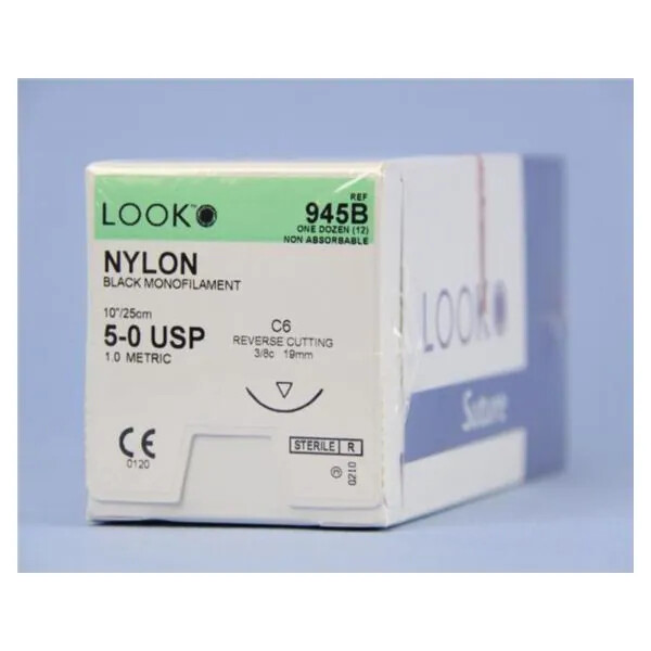 *12-Pieces* Look Polypropylene Black Monofilament C6 Reverse Cutting 10″ 945B