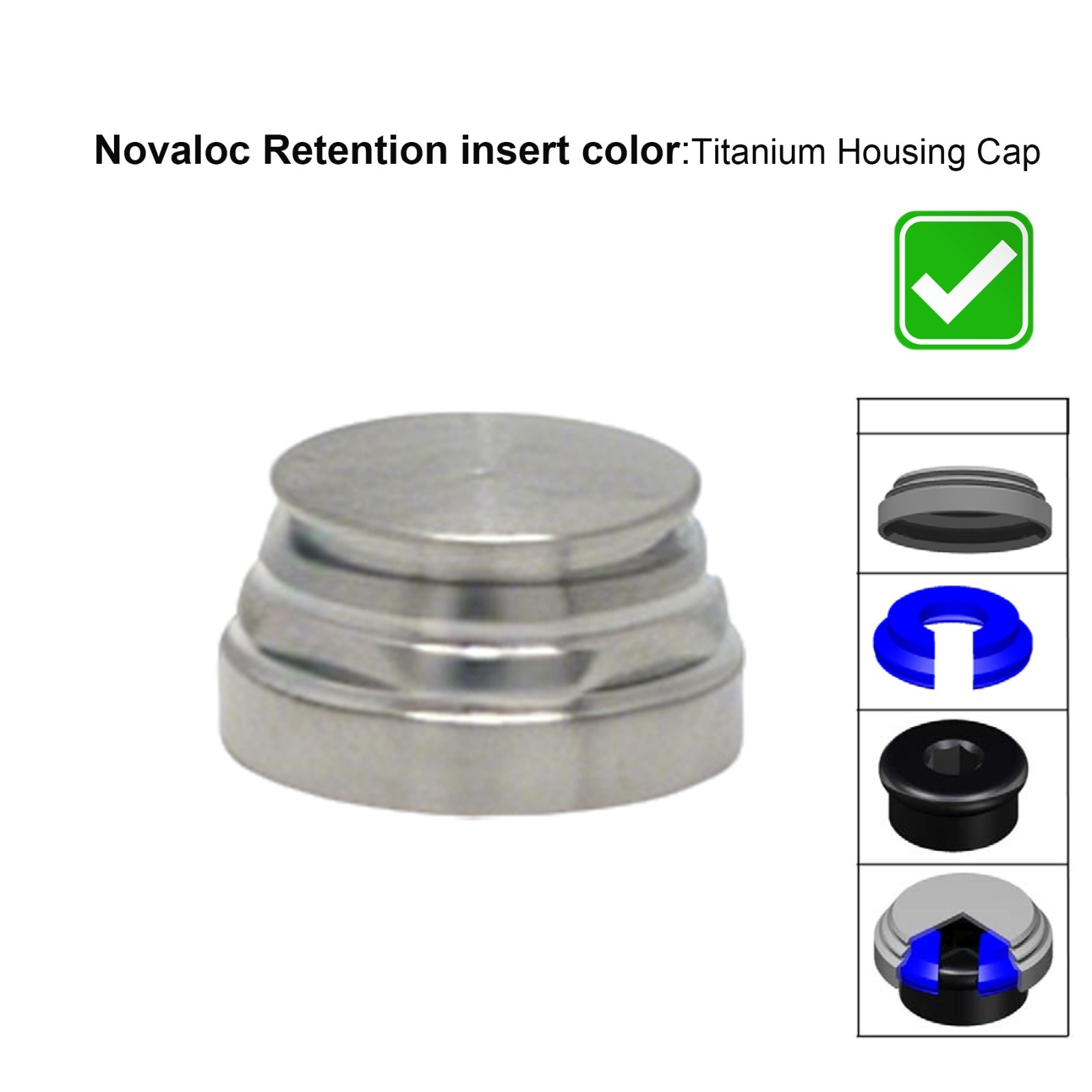 US Novaloc Retention Caps Inserts Kit & Locator Core Tool Overdenture Mounting