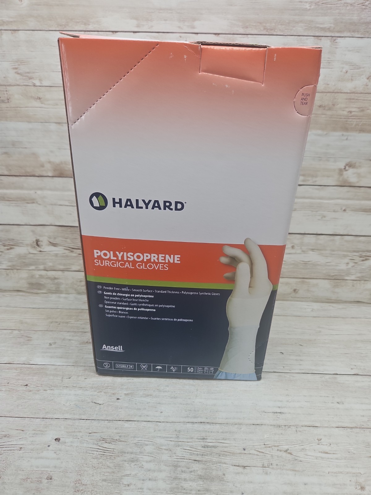 HALYARD Polyisoprene Surgical Gloves *1 Box 50 Pair* Size: 8.5 *See Date*5-25