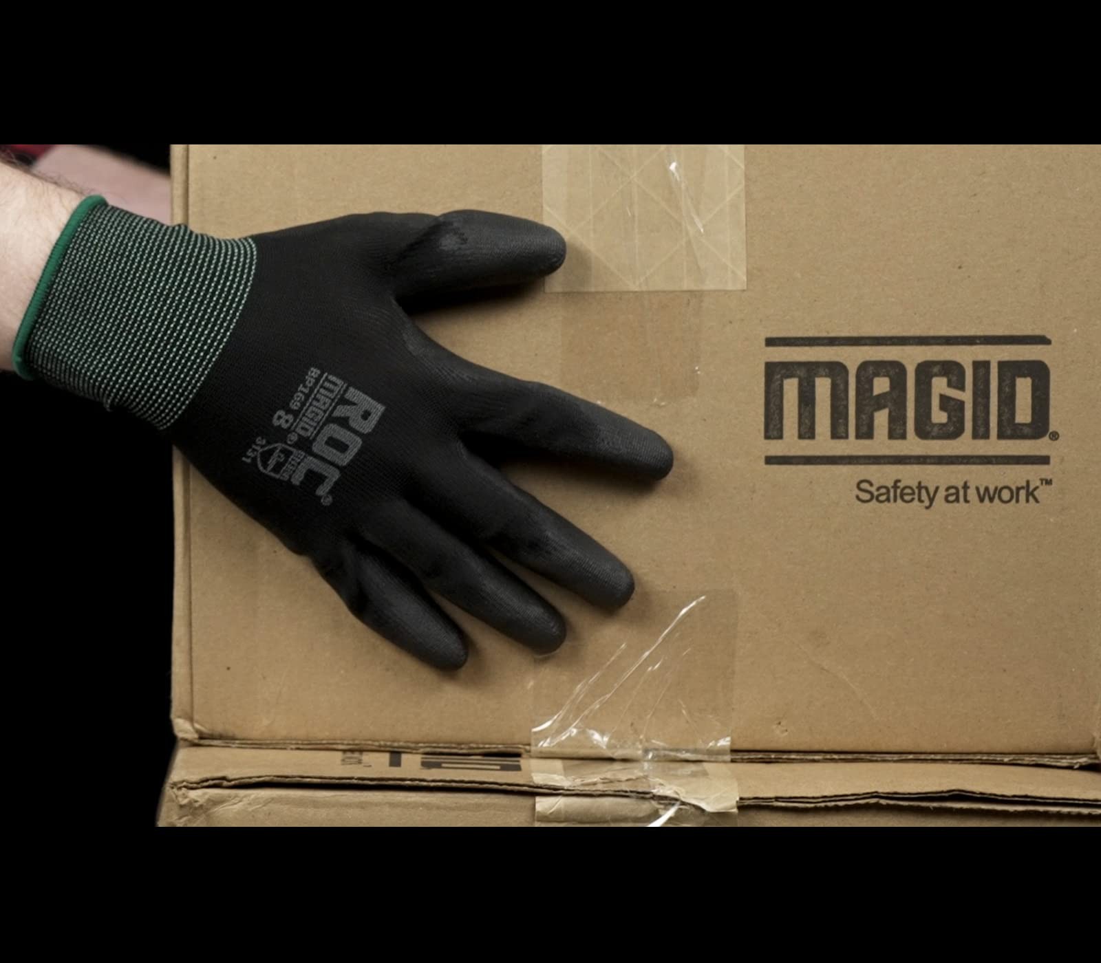 Magid Roc Lightweight Polyurethane Palm Coated Work Gloves 12 Pairs Bp169