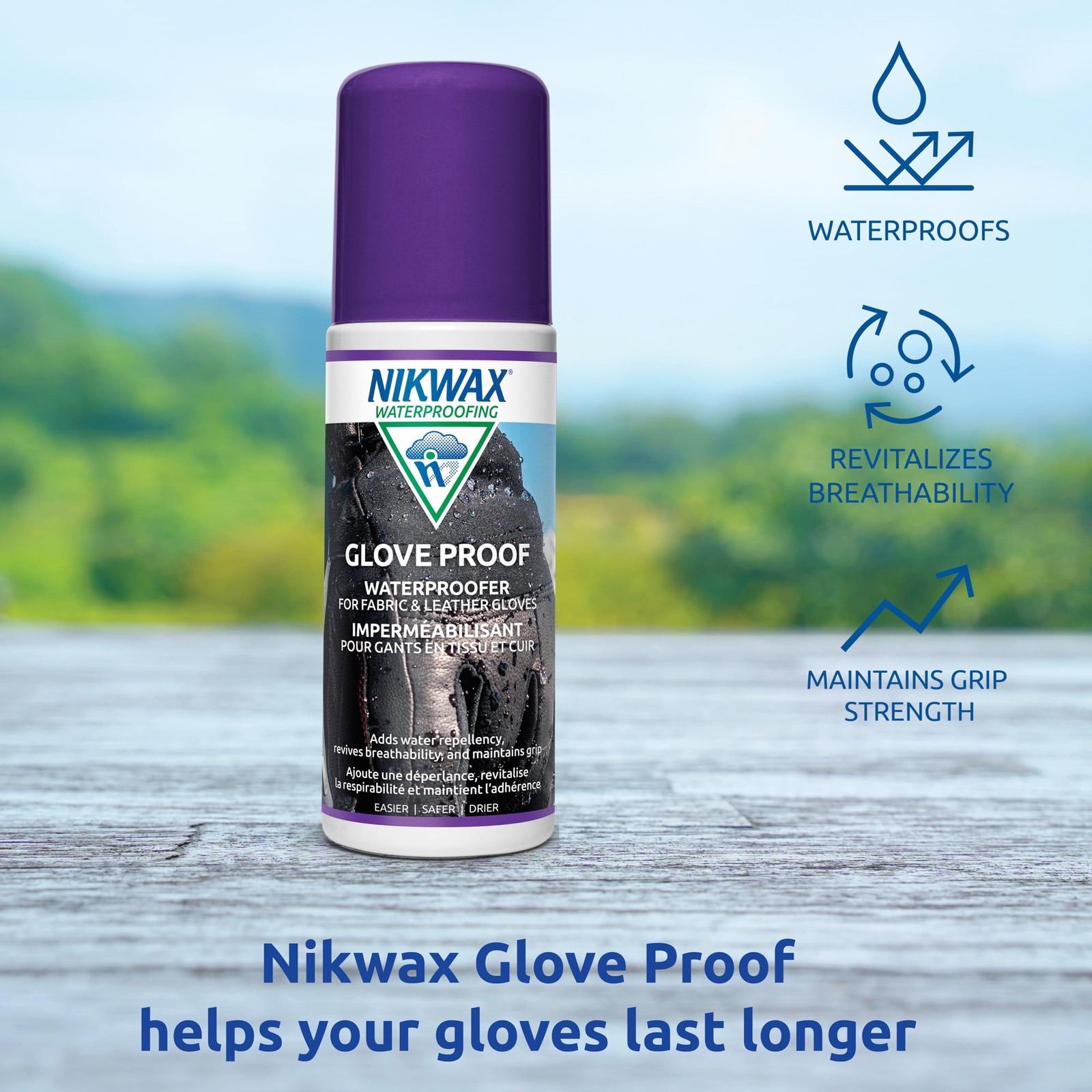 Glove Proof High Performance Waterproofing Treatment Restores Dwr Water Repellen