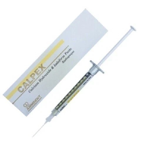 Ammdent Calpex Calcium Hydroxide with Iodoform Radiopaque Paste Free II Shi