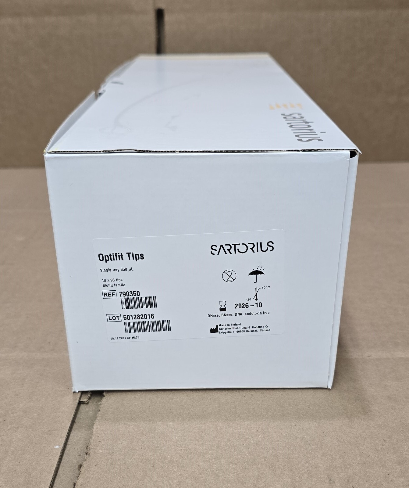 Sartorius 790350 Optifit Pipette Tips 350ul 10 x 96 *Brand New in Box*