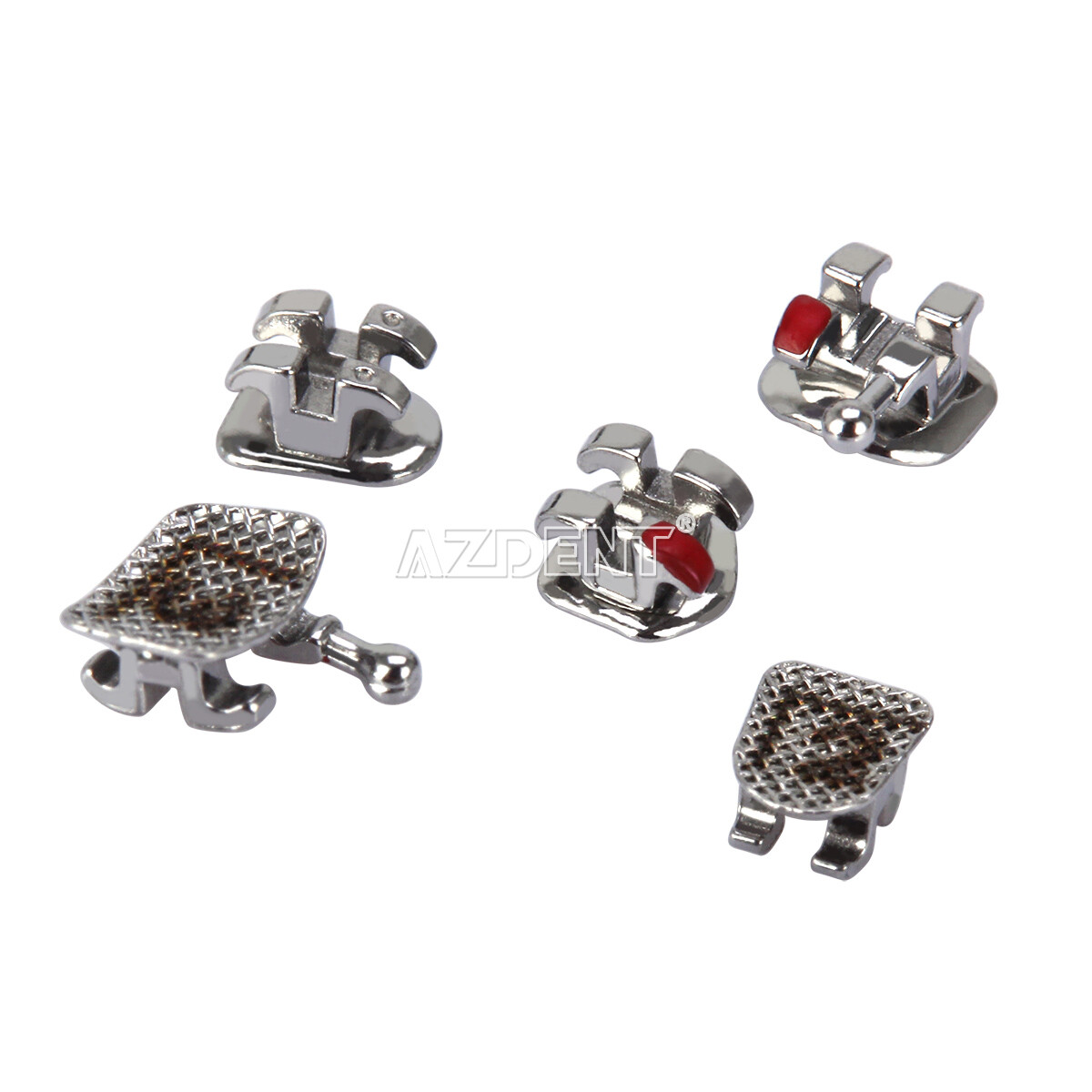 AZDENT Dental Orthodontic Bracket Braces MIM/Split mini Roth.022 345with hook