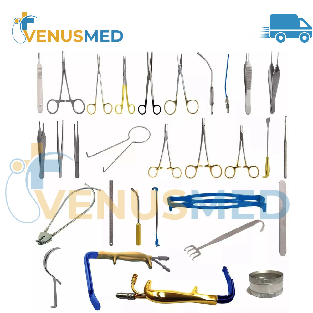 38 Pcs New Breast Augmentation Set Plastic Surgery Surgical Instruments