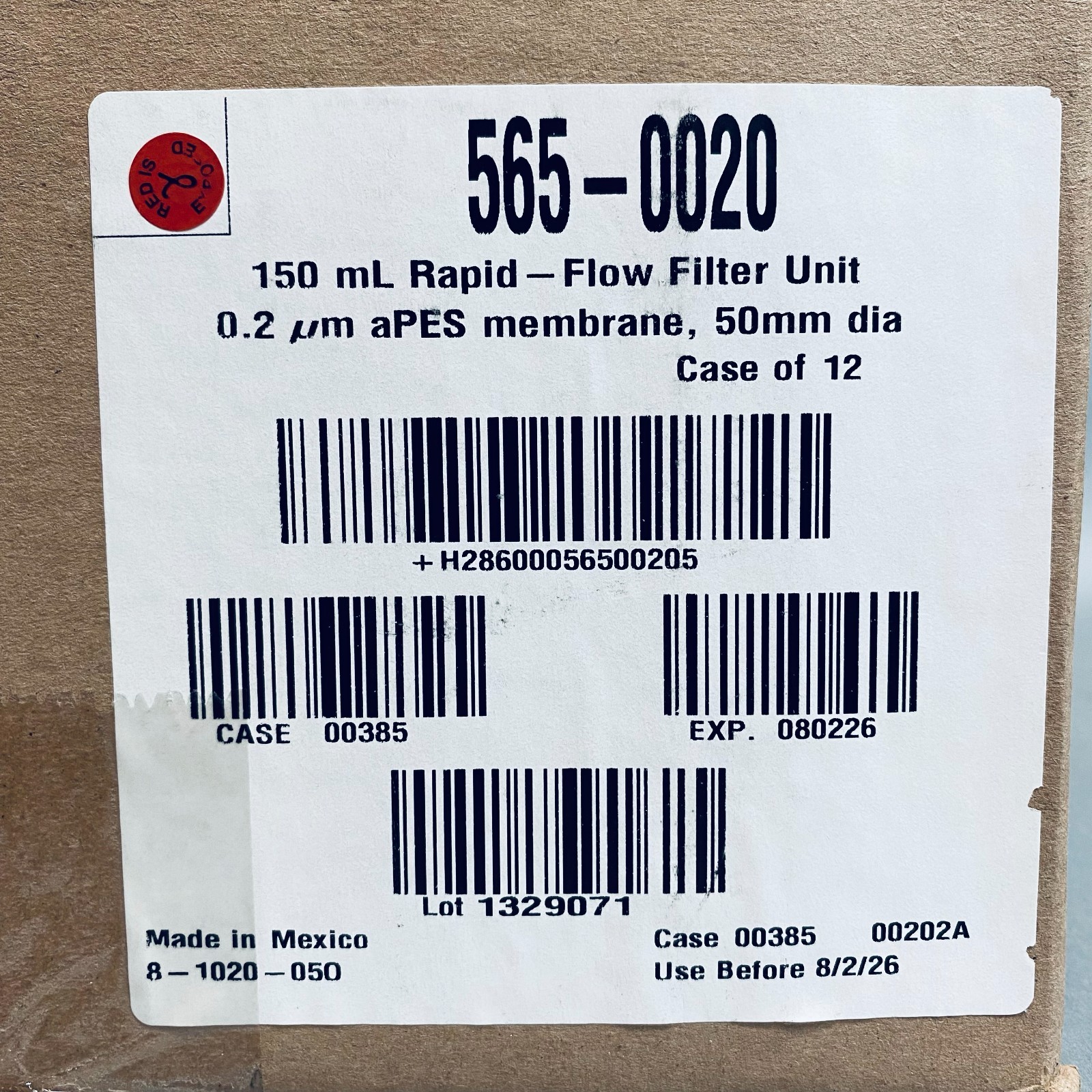 Thermo Scientific Rapid Flow Filter Unit 150 ml 0.2 um PES Case of 12 Filters