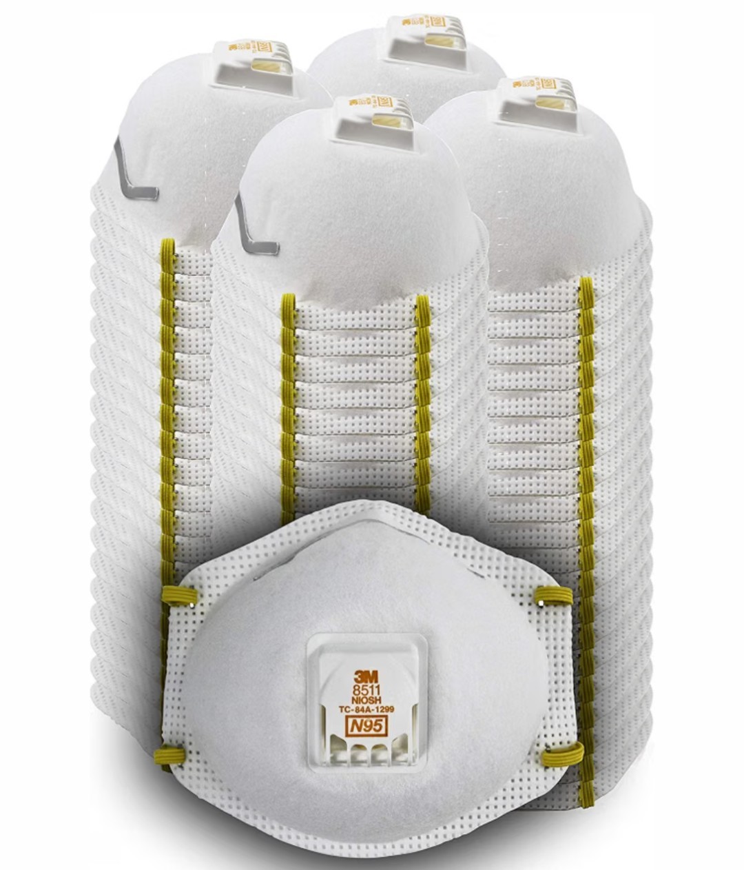 3M 8511 N95 Particulate Respirator Face Mask 40PK Brand New! (Full Case 4/10PKS)