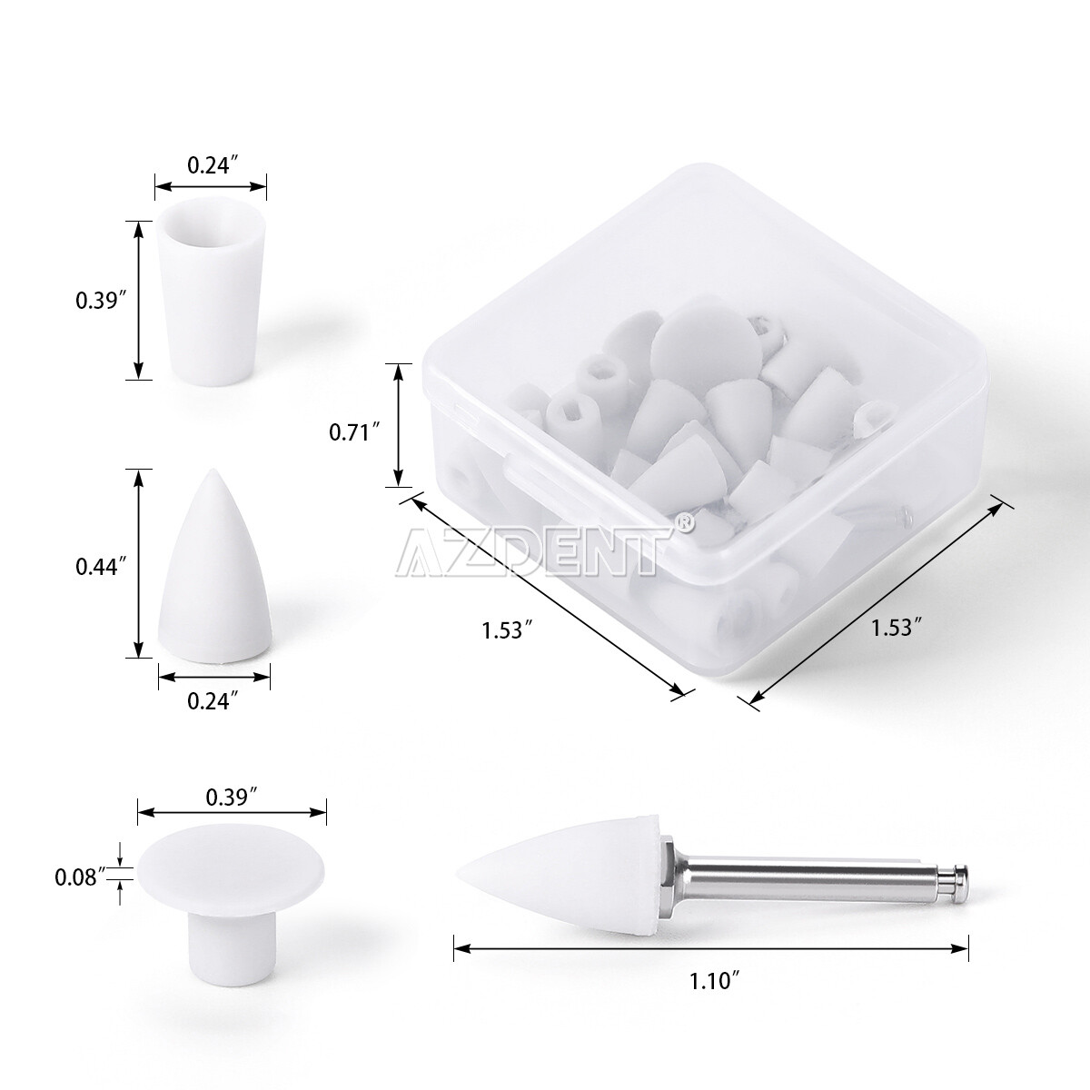 Dental Composite Polishing Kit RA HP Bur Wheel Disc For Low-Speed Handpiece