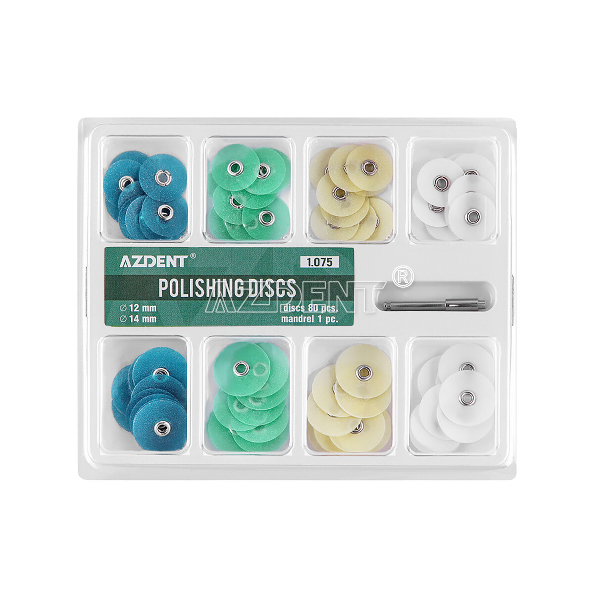 AZDENT Dental Diamond Burs Cups Composite Polishing Kit RA HP FG Shank Type