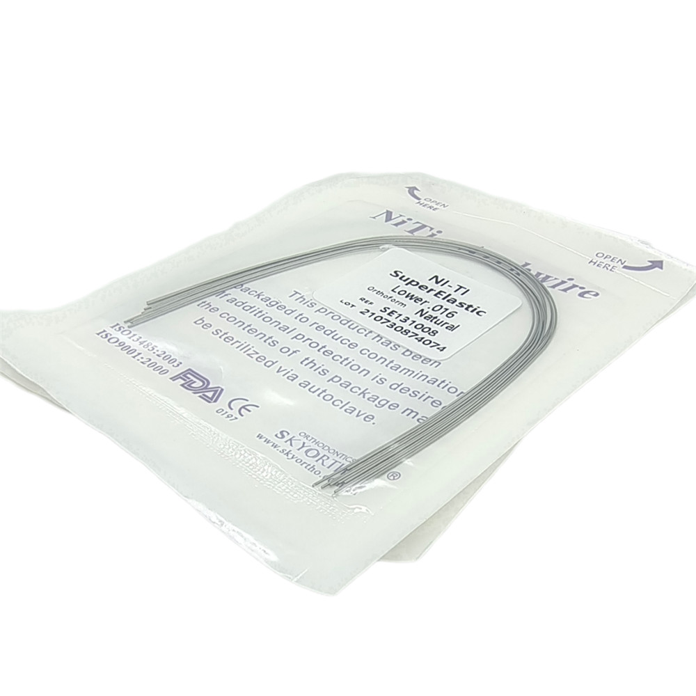 100Packs arcos de ortodoncia niti super elástico circular forma natural dental