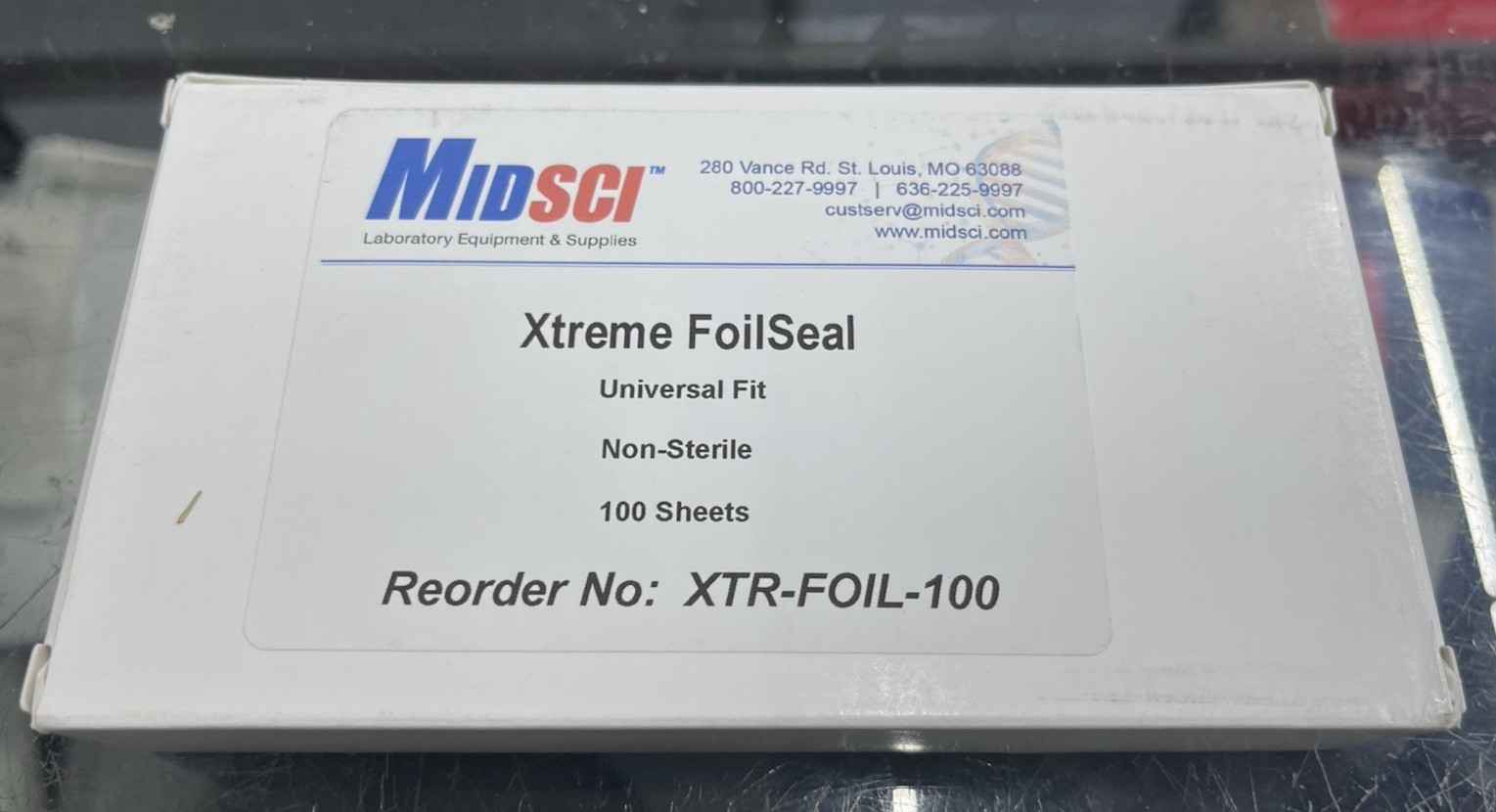 MIDSCI XTR-FOIL-1OO XTREME FOILSEAL 100 SHEETS FOR LAB WELL PLATES NEW!