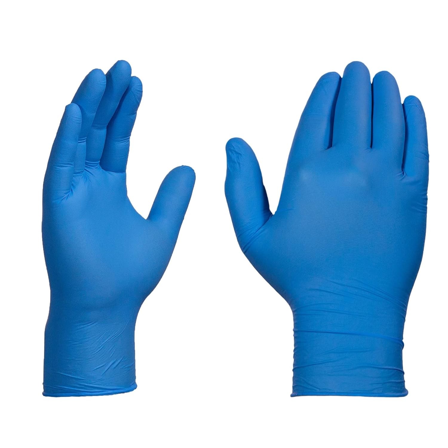 X3 Industrial Blue Nitrile Gloves, Box of 100, 3 Mil, Size XX-Large, Latex Free,