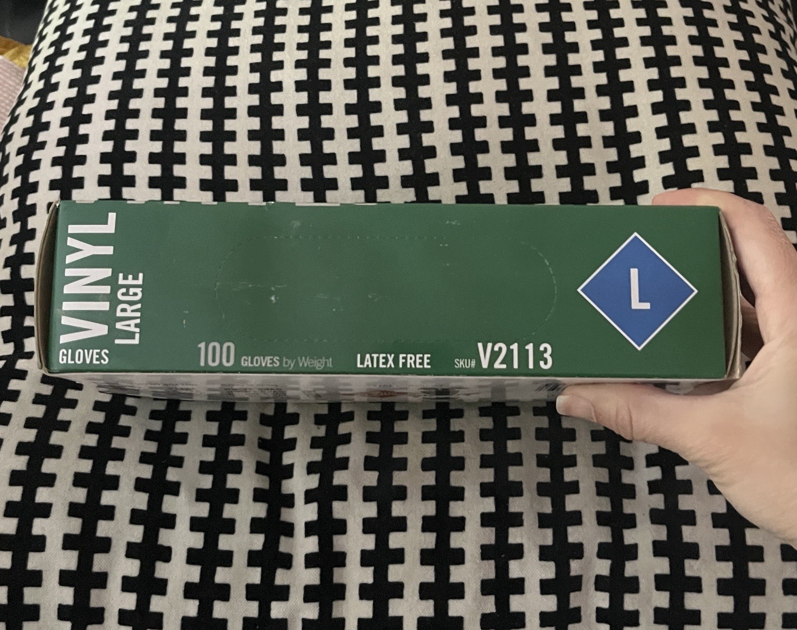 Safety Zone Vinyl Exam Gloves Clear Large [Box of 100] GVP9-sm-1c Latex Free