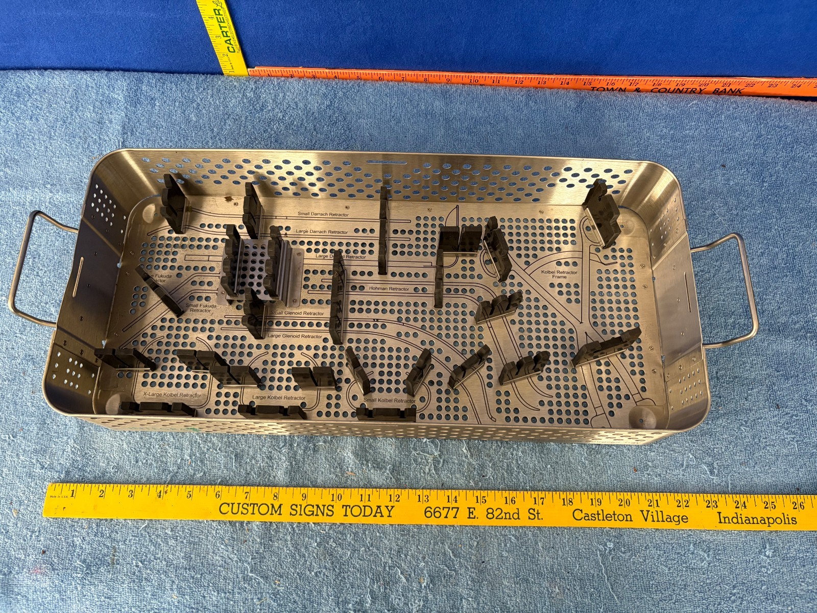 Smith & Nephew Integra Titan Sterilization Shoulder Retractor Tray