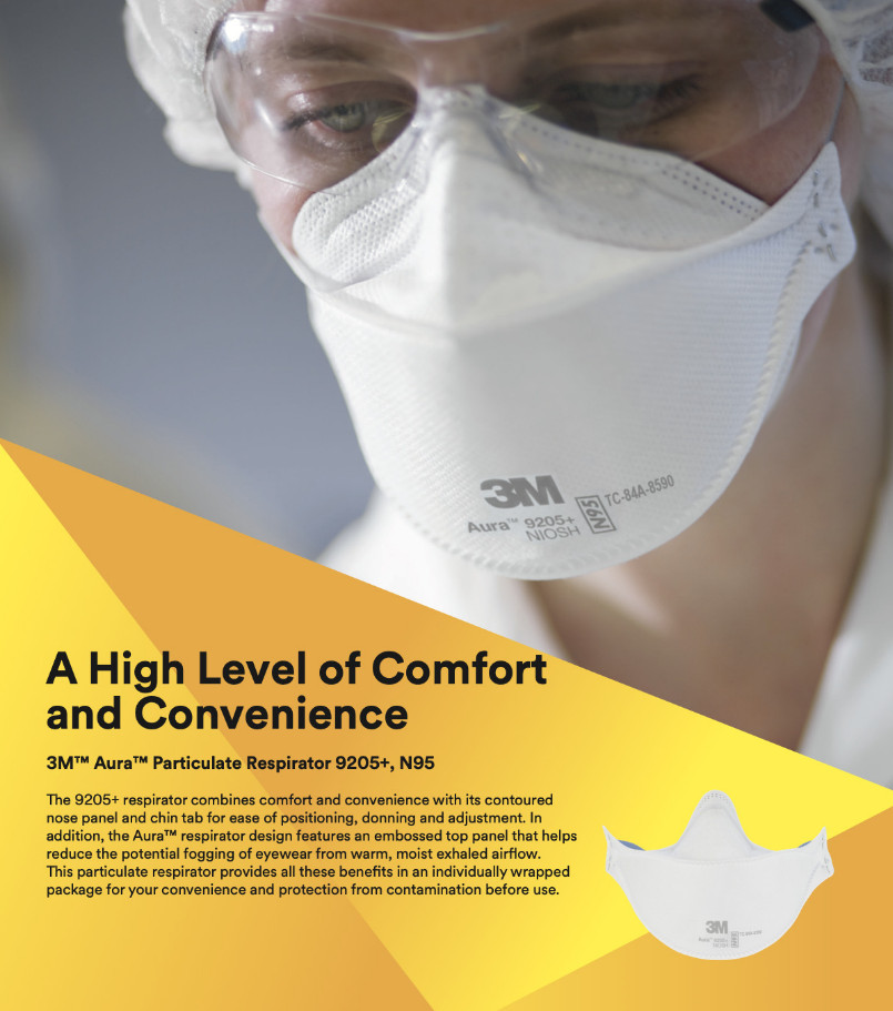 20 NEW SEALED 3M N95 AURA Antiviral NIOSH APPROVED Respiratory Protection Masks