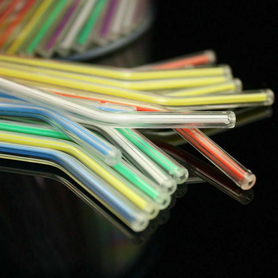 Dental Disposable Spray Nozzles Tips Triple For 3-Way Air Water Syringe Colorful